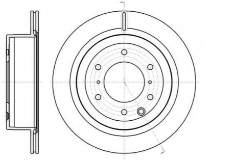 Тормозной диск (задний) ROADHOUSE 6109910 (фото 1)