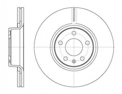 Тормозной диск (передний) ROADHOUSE 6110110 (фото 1)