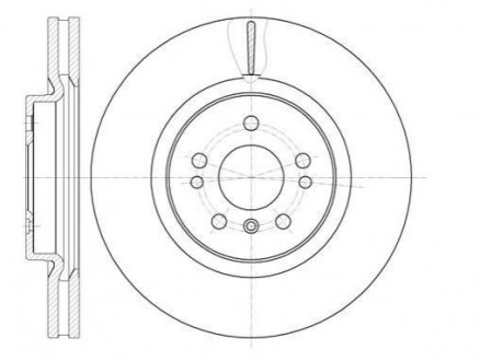 Тормозной диск (передний) ROADHOUSE 6116510 (фото 1)
