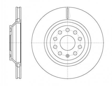 Тормозной диск (задний) ROADHOUSE 6117210 (фото 1)