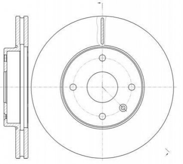 Тормозной диск (передний) ROADHOUSE 6118110 (фото 1)