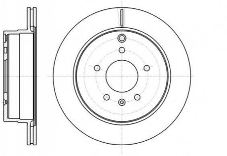 Гальмівний диск (задній) ROADHOUSE 6118210 (фото 1)