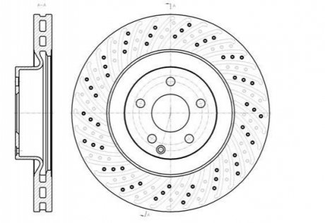 Гальмівний диск (передній) ROADHOUSE 6118610 (фото 1)