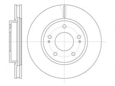Тормозной диск (передний) ROADHOUSE 6122910 (фото 1)