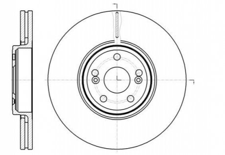 Гальмівний диск (передній) ROADHOUSE 61234.10 (фото 1)