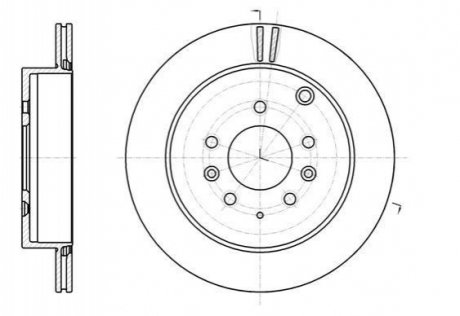 Гальмівний диск (задній) ROADHOUSE 61237.10 (фото 1)