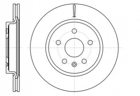 Тормозной диск (задний) ROADHOUSE 6128410 (фото 1)