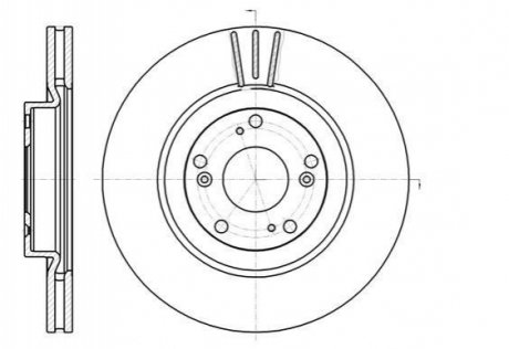 Тормозной диск (передний) ROADHOUSE 6129710 (фото 1)