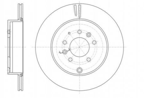 Тормозной диск (задний) ROADHOUSE 6140210 (фото 1)