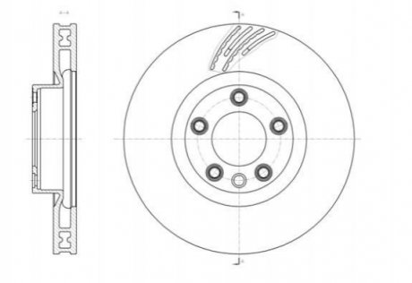 Тормозной диск (передний) ROADHOUSE 6141911 (фото 1)