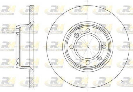Гальмівний диск (передній) ROADHOUSE 614200 (фото 1)