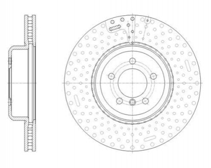 Диск гальмівний (передній) BMW 3 (F30/F80)/4 (F32/F82) 11-18 (370x30) 6165110