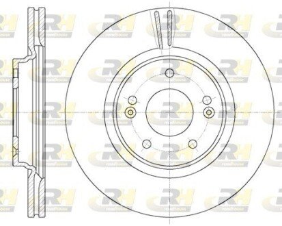 Тормозной диск (передний) ROADHOUSE 61781.10 (фото 1)