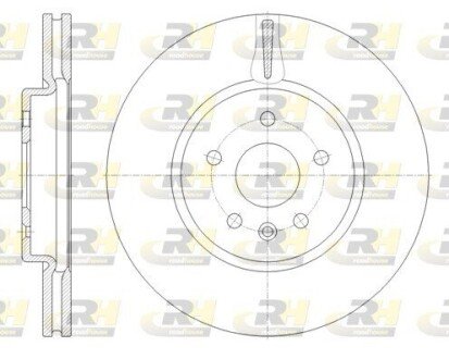 Диск гальмівний (передній) Opel Astra K 15- (300x26) R16 PRO (замінено на 92277205) ROADHOUSE 61794.10 (фото 1)