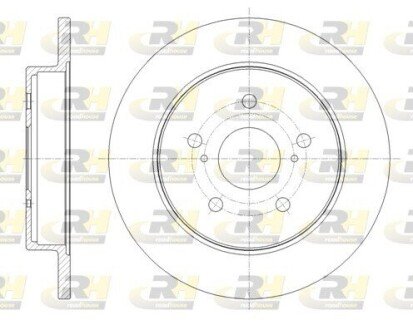 Гальмівний диск (задній) ROADHOUSE 61795.00 (фото 1)