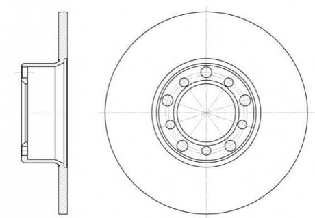 Тормозной диск (передний) ROADHOUSE 627200 (фото 1)