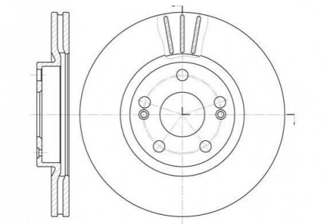Тормозной диск (передний) ROADHOUSE 630110 (фото 1)