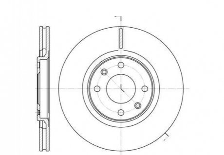 Тормозной диск (передний) ROADHOUSE 630610 (фото 1)
