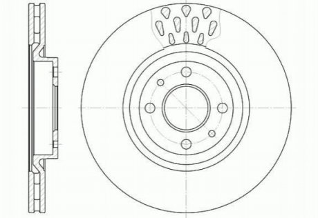 Гальмівний диск (передній) ROADHOUSE 631510 (фото 1)