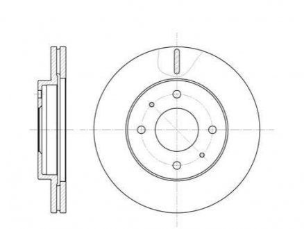 Тормозной диск (передний) ROADHOUSE 639110 (фото 1)