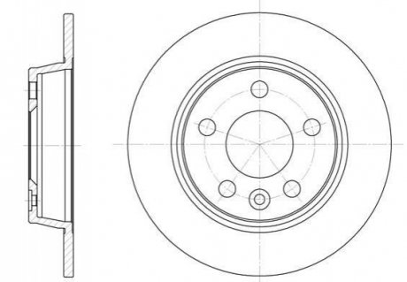 Тормозной диск (задний) ROADHOUSE 645300 (фото 1)