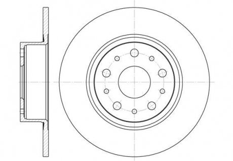 Тормозной диск (задний) ROADHOUSE 645700 (фото 1)