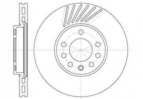 Тормозной диск (передний) ROADHOUSE 649410 (фото 1)