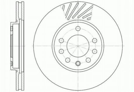 Тормозной диск (передний) ROADHOUSE 658410 (фото 1)