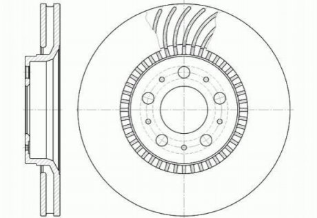 Гальмівний диск (передній) ROADHOUSE 659110 (фото 1)