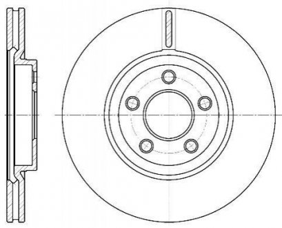 Тормозной диск (передний) ROADHOUSE 663710 (фото 1)