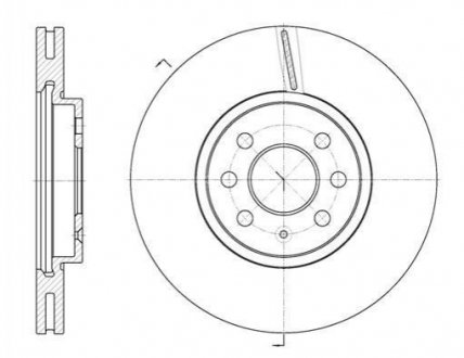 Тормозной диск (передний) ROADHOUSE 668510 (фото 1)