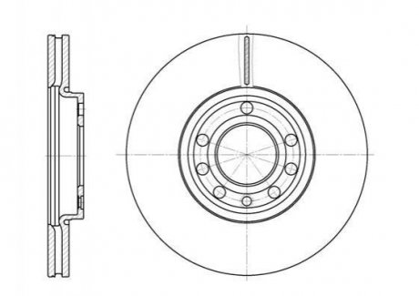 Гальмівний диск (передній) ROADHOUSE 668910 (фото 1)