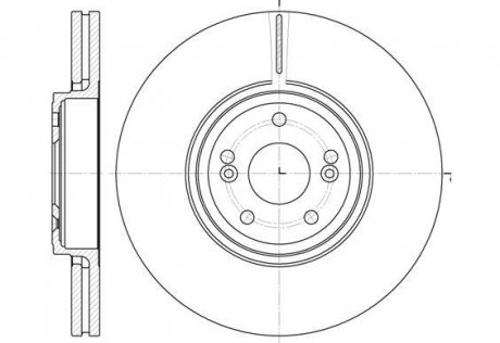 Тормозной диск (передний) ROADHOUSE 669510 (фото 1)