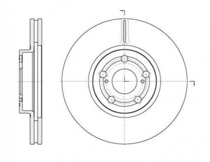 Тормозной диск (передний) ROADHOUSE 670110 (фото 1)