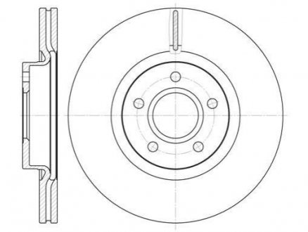 Тормозной диск (передний) ROADHOUSE 671110 (фото 1)