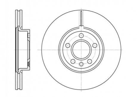 Тормозной диск (передний) ROADHOUSE 672810 (фото 1)