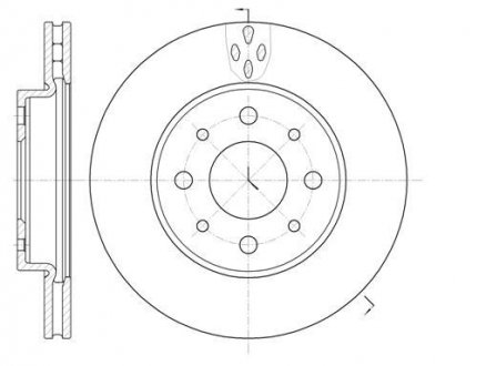 Тормозной диск (передний) ROADHOUSE 674510 (фото 1)