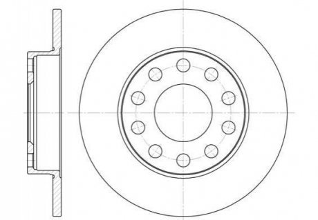 Тормозной диск (задний) ROADHOUSE 675300 (фото 1)