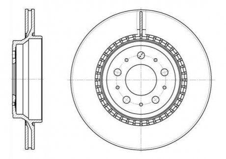 Тормозной диск (задний) ROADHOUSE 677710 (фото 1)