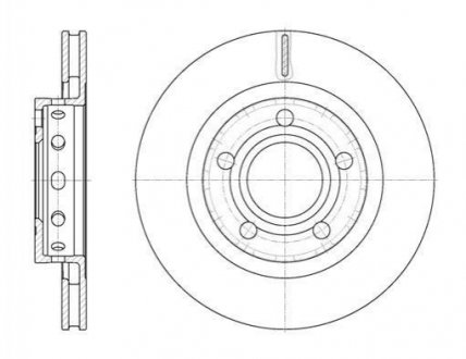 Тормозной диск (задний) ROADHOUSE 682210 (фото 1)