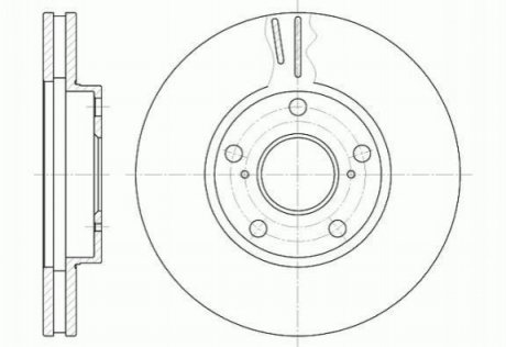 Гальмівний диск (передній) ROADHOUSE 684210 (фото 1)
