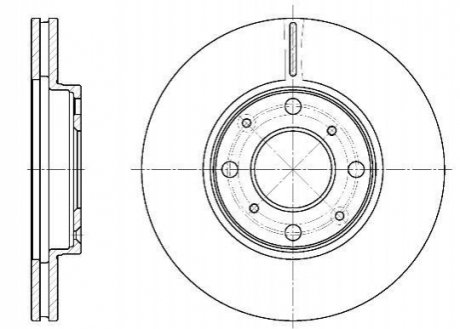 Тормозной диск (передний) ROADHOUSE 684410 (фото 1)