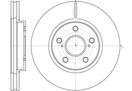 Тормозной диск (передний) ROADHOUSE 686210 (фото 1)