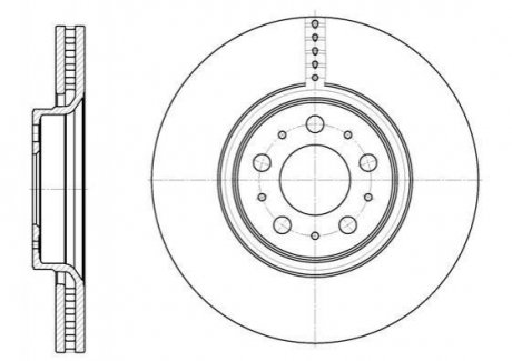 Тормозной диск (передний) ROADHOUSE 686610 (фото 1)