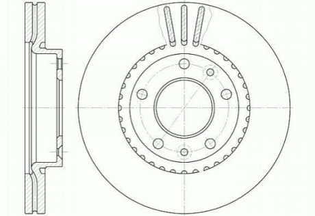 Тормозной диск (передний) ROADHOUSE 688810 (фото 1)