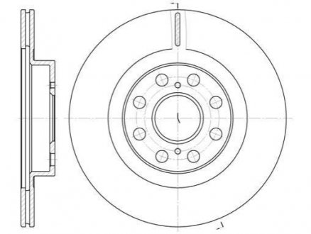 Гальмівний диск (задній) ROADHOUSE 696110 (фото 1)