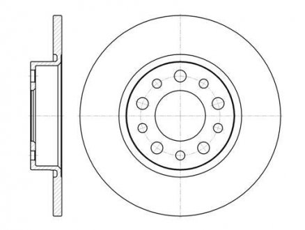 Тормозной диск (задний) ROADHOUSE 696700 (фото 1)
