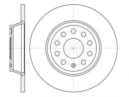 Тормозной диск (задний) ROADHOUSE 697300 (фото 1)