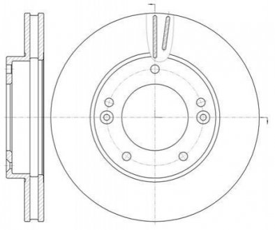 Тормозной диск (передний) ROADHOUSE 699210 (фото 1)