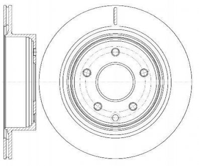 Тормозной диск (задний) ROADHOUSE 699810 (фото 1)